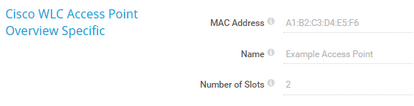 Cisco WLC Access Point Specific